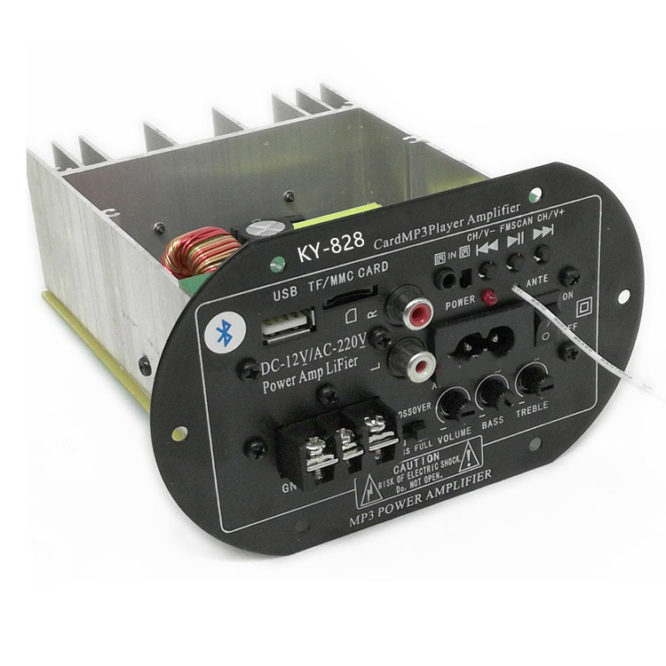 Mạch Loa USB/TF/FM/Bluetooth Công Suất Lớn Cho Kéo Loa Bass 30 Dùng Điện 12VDC/220Vac - 1 Cái