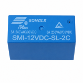 Rơ Le 5A 12VDC 6 Chân 2 Kênh SONGLE - 1 Cái