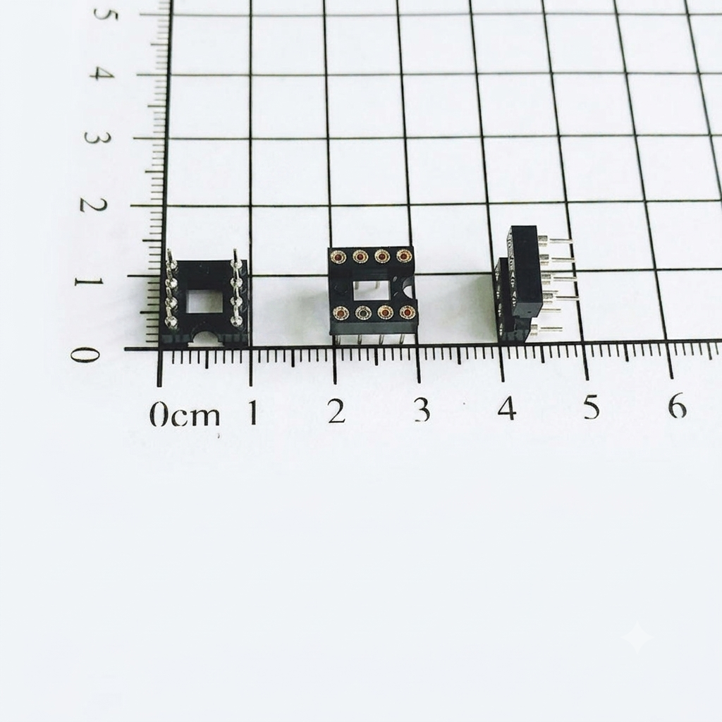 Đế IC 8 chân DIP-8 loại tròn - 2 Cái