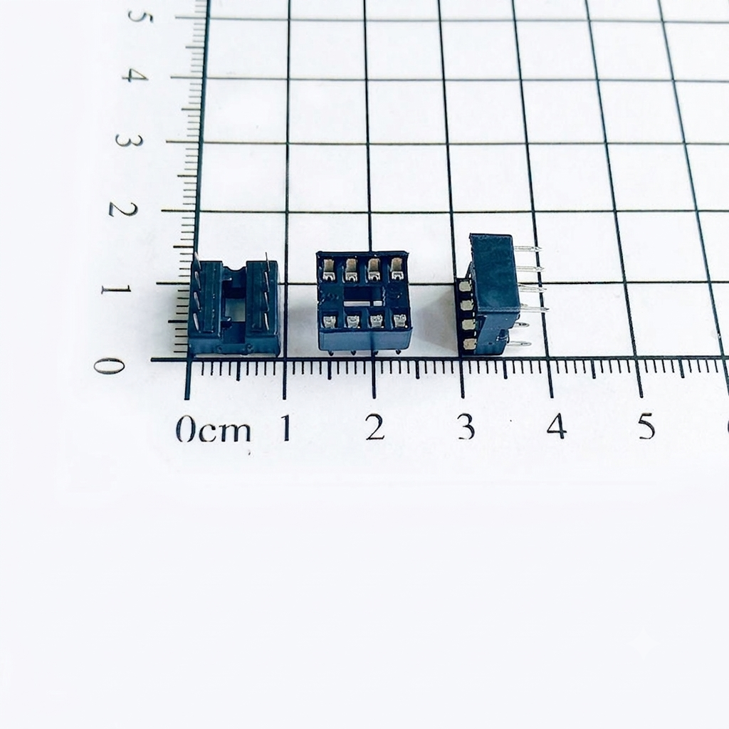 Đế IC 8 chân DIP-8 loại dẹp (10 chiếc)