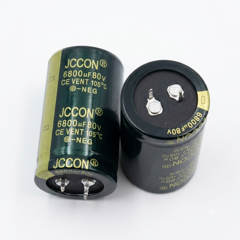 Tụ Amply JCCON 6800uF/80V Với Kích Thước 5 X 3 Chất Lượng Cao - 1 Cái