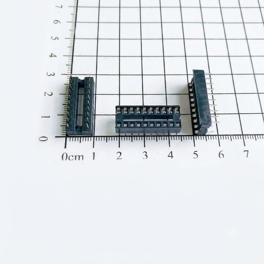 Đế IC 20 chân DIP-20 loại dẹp (2 chiếc)