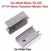 Combo 10 Chiếc Nhôm Tản Nhiệt TO220 15x10x25mm Trắng